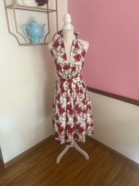Hearts and Found Rose Print Halter Dress